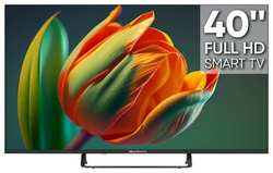 40″ Телевизор Topdevice TV 40″ FRAMELESS, HD 720p, Smart TV WildRed, черный