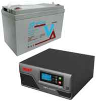 Резервный ИБП Must EP20-1000 PRO в комплекте с аккумулятором Vektor Energy GPL 12-100 1000Вт / 100А*Ч