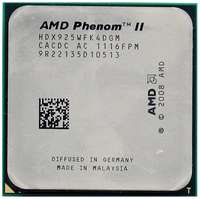 Процессор AMD Phenom II X4 Deneb 925 AM3, 4 x 2800 МГц, OEM