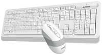 Клавиатура + мышь A4Tech Fstyler FG1010 клав: белый / серый мышь: белый / серый USB беспроводная Multimedia