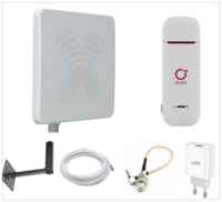 Антэкс Мобильный интернет на дачу 3G/4G/WI-FI – Комплект Olax Power (Модем+Антенна 20ДБ)