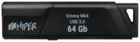 Флешка 64Gb USB 3.0 Hiper Groovy М64, черный (HI-USB364GBU336B)