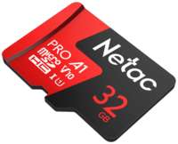 Карта памяти Netac MicroSD card P500 Extreme Pro 32GB, retail version w/SD