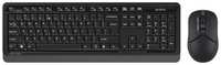 Клавиатура + мышь A4Tech Fstyler FG1012 клав: черный / серый мышь: черный USB беспроводная Multimedia