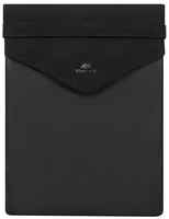 Чехол для ноутбука до 16″ RIVACASE 8505 black, черный, подходит для MacBook Pro 16, из искусственной кожи и хлопка, внешний карман для аксессуаров
