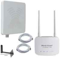 Антэкс Комплект интернета WiFi для дачи и дома 3G/4G/LTE – Роутер Connect Mini с антенной ZETA-F MIMO 20 ДБ