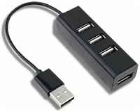 HUB USB на 4 USB 2.0 белый  /  USB концентратор  /  разветвитель USB на 4 порта  /  хаб для периферийных устройств