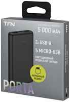 Внешний аккумулятор на 5000 mAh, TFN, Porta 5, (TFN, TFN-PB-2 46-BK)