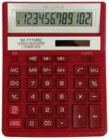 Калькулятор бухгалтерский SKAINER SK-777X, красный