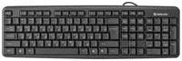 Клавиатура проводная DEFENDER Element HB-520, разъем PS / 2, 104 клавиши + 3 дополнительные клавиши, черная, 45520