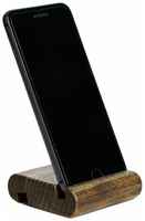 Деревянная подставка-держатель для телефона 8*8 Средневековая крепость Бук покрытие Лён - краситель уголь