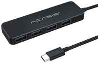 Хаб Acasis Type-C Compact Portable Hub 4 Ports USB 2.0 (AC2-L42 20см), черный