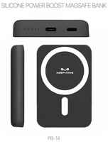 Внешний аккумулятор powerbank Keephone, 5000mah, MagSafe / Lightning / USB-C Fast для iPhone 15 / 14 / 13 / 12 , белый