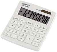Калькулятор настольный Eleven SDC-805NR-WH, 8 разрядов, двойное питание, белый