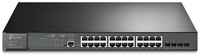 TP-Link Коммутатор /  JetStream 28-port Gigabit L2+ Managed Switch with 24-port PoE+, PoE budget up to 384W, support SDN TL-SG3428MP