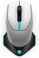 Мышь Dell Mouse AW610M Alienware, белая/черная