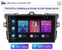 Podofo Автомагнитола Toyota Corolla E150 2006 - 2013 Android CarPlay (2GB / 32GB, Wi-Fi, GPS, BT, Android Auto) / Bluetooth / андроид / подключение камеры