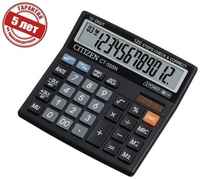 Калькулятор настольный, 8 разрядов, Citizen CDC-80BKWB, двойное питание, 109 х 135 х 25 мм, черный