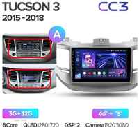Штатная магнитола Teyes CC3 Hyundai Tucson 3 (Left hand drive) 2015-2018 9″ (Вариант А) авто без штатной навигации 6+128G