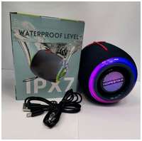 Беспроводная Bluetooth-Колонка HOPESTAR P35 mini Серая, водонепроницаемая стерео колонка с RGB-подсветкой