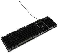 Клавиатура Гарнизон GK-200GL, игровая, проводная, механическая,104 клавиши, подсветка, чёрная