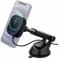 Spigen Автодержатель с беспроводным ЗУ Spigen OneTap Pro Wireless Magnetic Car Charger Dashboard for Magsafe ITS35W ACP02616