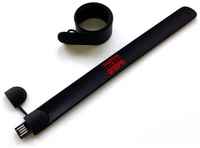MSKBraslet Слеп флешка-браслет с надписью ″Защитник и опора″, цвет черный, 16 Gb