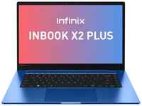15.6″ Ноутбук Infinix Inbook X2 Plus XL25 1920x1080, Intel Core i5 1155G7 2.5 ГГц, RAM 8 ГБ, LPDDR4X, SSD 512 ГБ, Intel Iris Xe Graphics, Windows 11 Home, T115205, синий