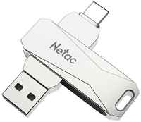USB флешка Netac U782C 128Gb metal USB 3.0 + TypeC (NT03U782C-128G-30PN)