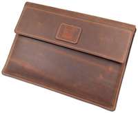 Кожаный Чехол J. Audmorrдля ноутбука 13.3-14″ (Macbook 14 Pro, Zenbook и т. д.), серый, Newport 14 Bone