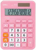 Калькулятор настольный Deli EM210FPINK розовый 12-разр