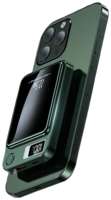 Pastila Беспроводная зарядка Magnet Wireless Power Bank Q9 20W 10000mAh для Apple iPhone  /  Портативный внешний повербанк MagSafe на Эпл Айфон  /  Зеленый