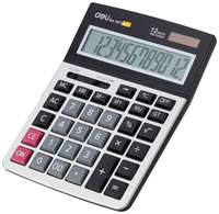 Калькулятор настольный Deli 1672 12-разрядный серебристый 211x154х41 мм, 1552694