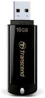 Флеш-диск 16 GB, TRANSCEND Jet Flash 350, USB 2.0, черный