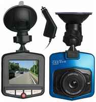 Видеорегистратор на присосках для авто / автомобиля / машины / дорожная камера HD качества с картой памяти / запись звука LCD через прикуриватель
