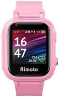 Детские смарт-часы Aimoto, 1.44″, 2G, звонки, SOS, история перемещений, сообщения, розовые