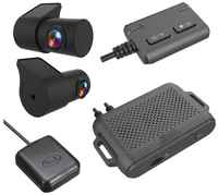 Видеорегистратор SilverStone F1 Integral 2.0, 2 камеры, GPS, черный, (Global)