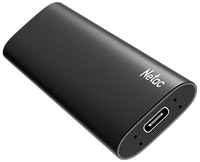 Ssd накопитель Netac Z SLIM Black USB 3.2 Gen 2 Type-C External SSD 128GB, R / W up to 510MB / 440MB / s, with USB-C to USB-A cable and USB-A to USB-C adapter 3Y wty (NT01ZSLIM-128G-32BK)