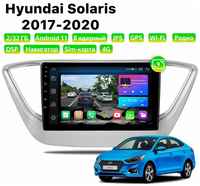 Автомагнитола Dalos для Hyundai Solaris (2017-2020), Android 11, 2 / 32 Gb, 8 ядер, Sim слот