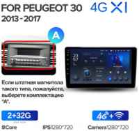 Штатная магнитола Teyes X1 Wi-Fi + 4G Peugeot 308 T9 2013-2017 9″ (Вариант B)