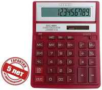 Калькулятор настольный 12-разрядный, Citizen Business Line SDC-888XRD, двойное питание, 158 х 203 х 31 мм, красный