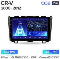 Штатная магнитола Teyes CC2 Plus Honda CRV CR-V 3 RE 2006-2012 9″ 6+128G