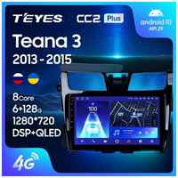 Штатная магнитола Teyes CC2 Plus Nissan Teana J33 2013-2015 10.2″ (Вариант AB) авто с круговым обзором 360 3+32G