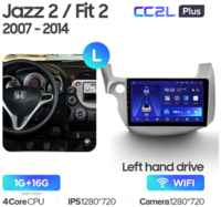 Штатная магнитола Teyes CC2L Plus Honda Jazz 2 GG Fit 2 GE 2007-2014 10.2″ (Left hand drive) 1+16G
