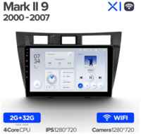 Штатная магнитола Teyes X1 Wi-Fi Toyota Mark II 9 X110 2000-2007 9″ (F1)