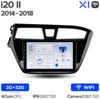 Штатная магнитола Teyes X1 Wi-Fi Hyundai i20 2 II GB 2014-2018 9″ (Left hand drive)