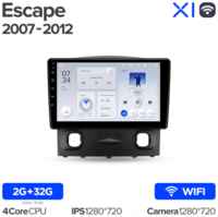 Штатная магнитола Teyes X1 Wi-Fi Ford Escape 1 2007-2012 9″
