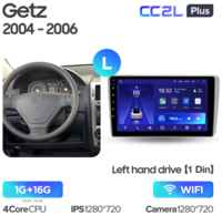 Штатная магнитола Teyes CC2L Plus Hyundai Getz 1 2004-2006 (1Din) 1+16G