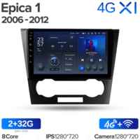 Штатная магнитола Teyes X1 Wi-Fi + 4G Chevrolet Epica 1 2006-2012 9″ (2+32Gb)