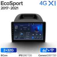 Штатная магнитола Teyes X1 Wi-Fi + 4G Ford Eco Sport 2017-2023 10.2″ (2+32Gb)